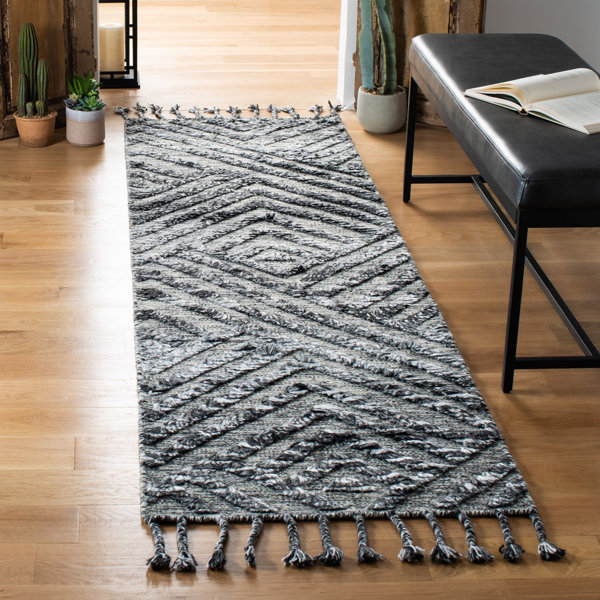 Powell HandKnotted Wool Charcoal/Gray Area Rug AllModern